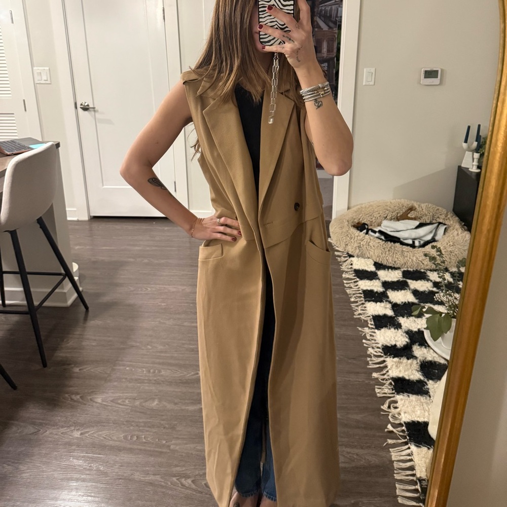 Trench vest jacket